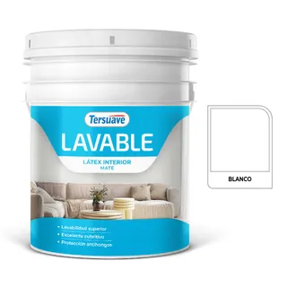 LATEX LAVABLE BLANCO 10 LTS EGGSHELL